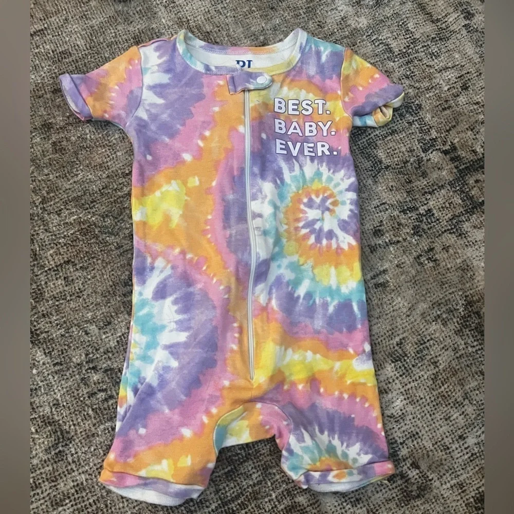 Children’s Place Tie-Dye Kids One Piece Pajamas 18-24 Months